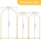 3-Piece Metal Wedding Arch Backdrop Stand Set - Adjustable Floral & Balloon Arch Frames for Weddings, Parties, Indoor/Outdoor Event Decor